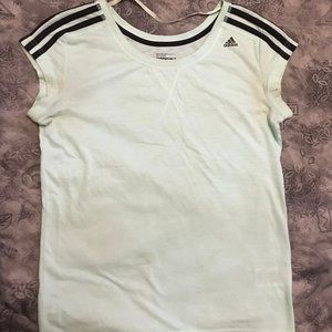 Adidas climalite stripes and logo t shirt